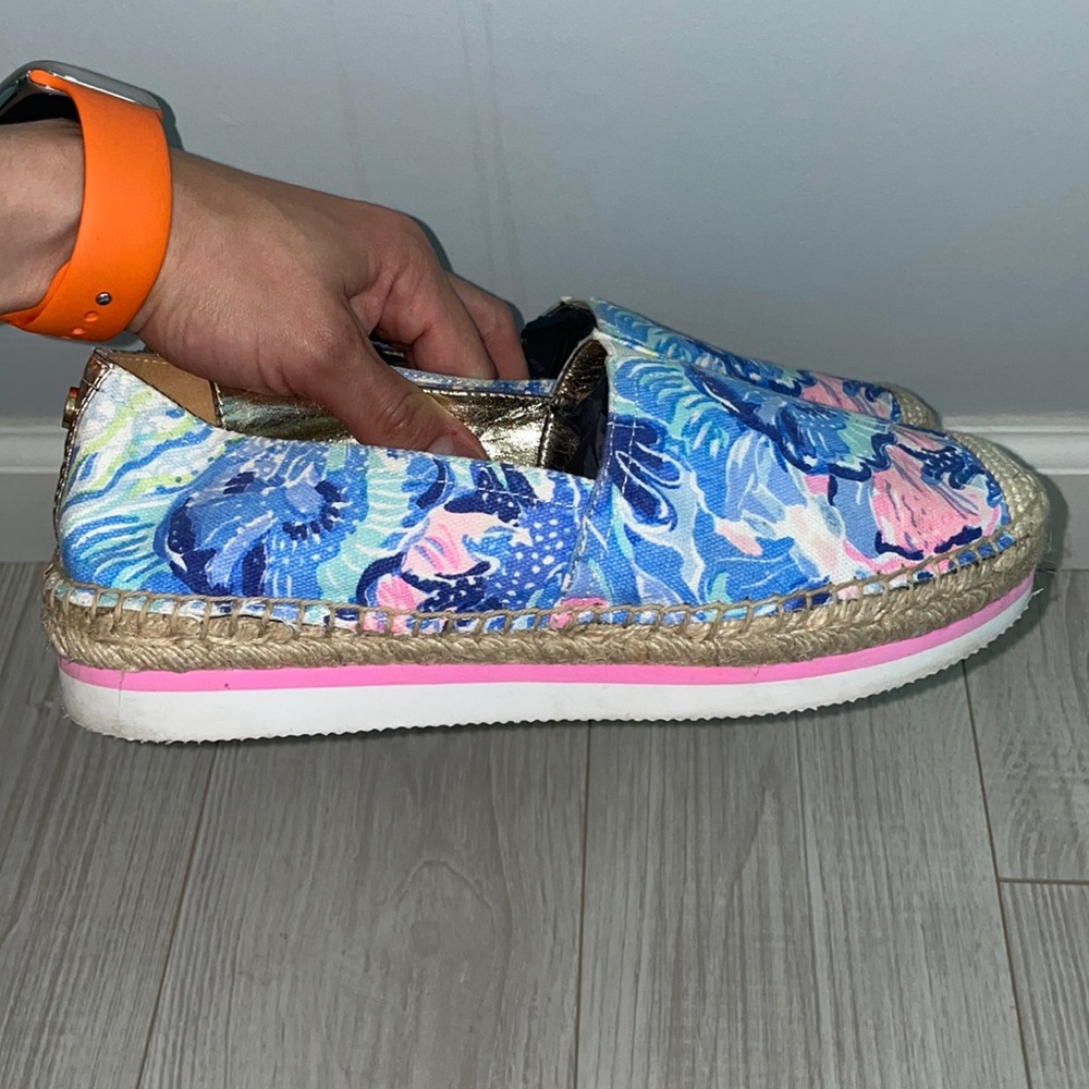 Lilly Pulitzer espadrille shoes size 8
